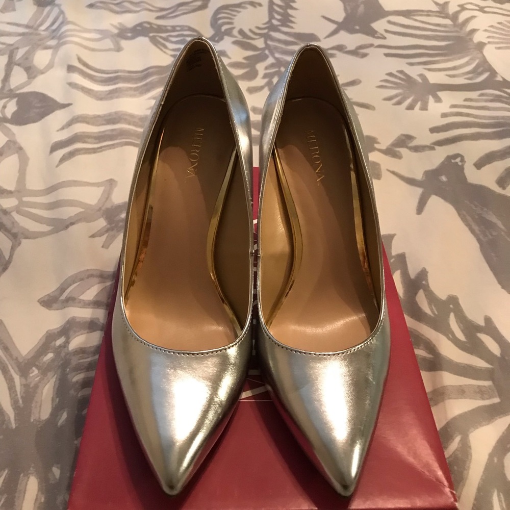 Silver High heels